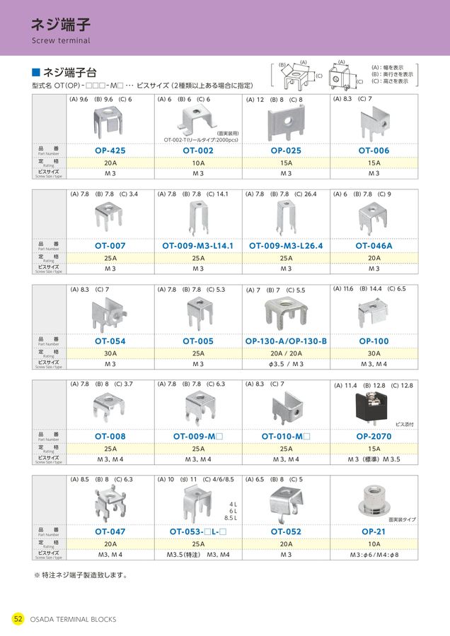 株式会社オサダ 端子台総合カタログ(Vol.11)