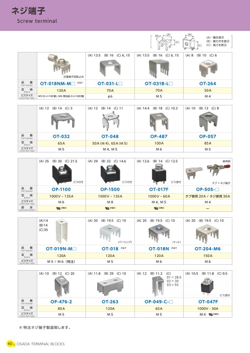 株式会社オサダ 端子台総合カタログ(Vol.8)